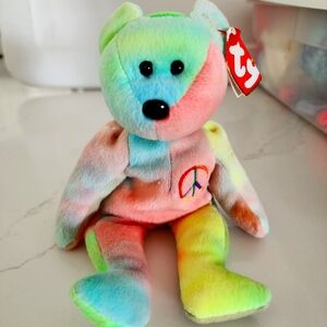 Rare Beanie Baby Peace Bear